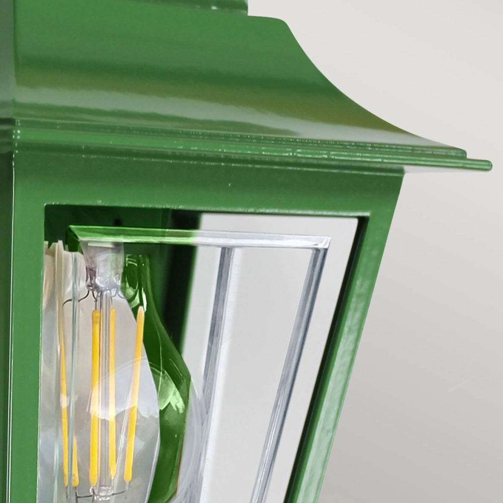Applique esterna lanterna classica verde E27 IP44 Elstead