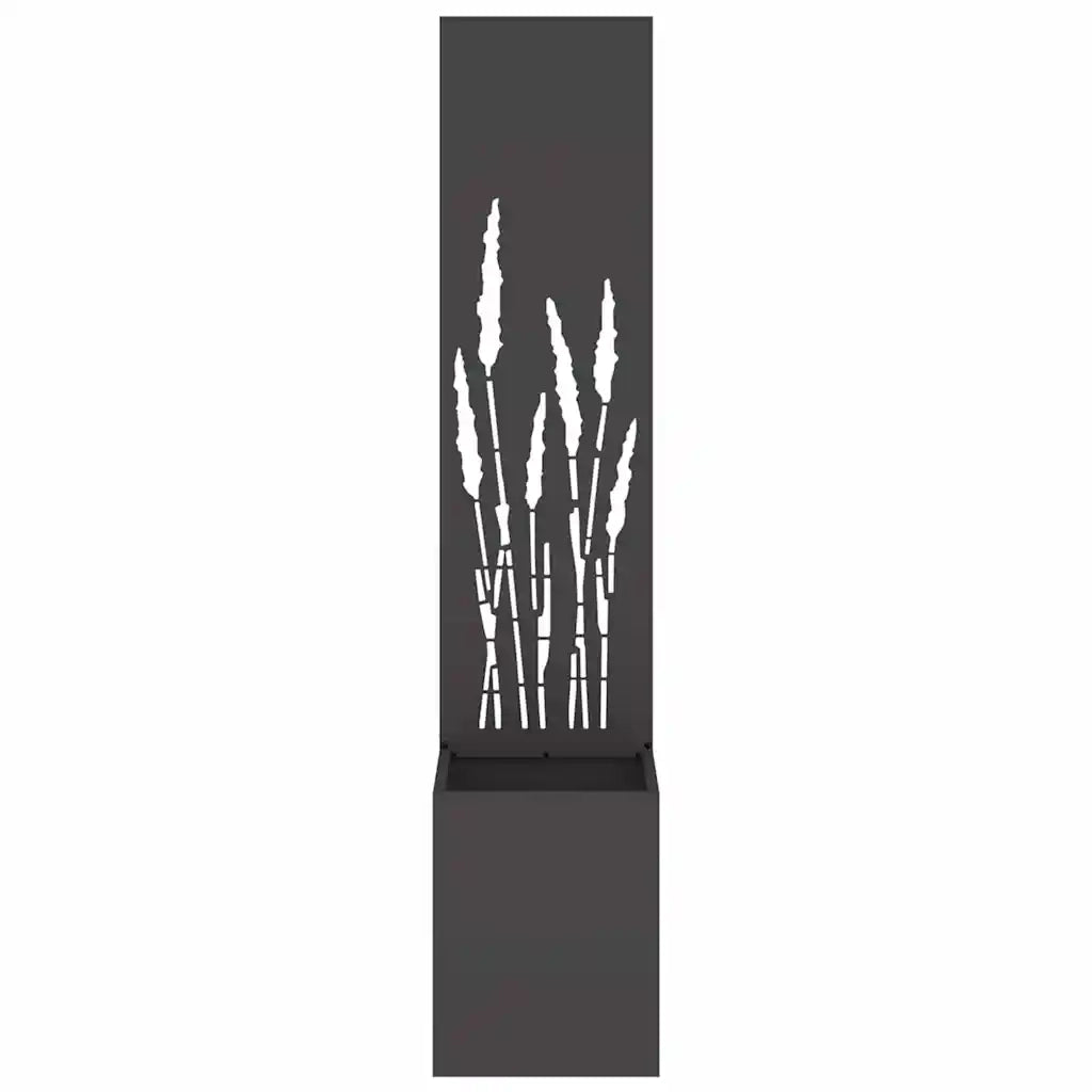 Schermo per privacy in giardino Traforo Nero 32 x 32 x 150 cm 876392