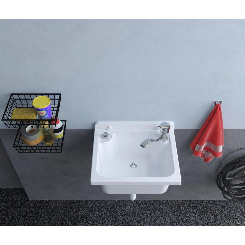 Pilozzo Mini a muro 42,5x34 cm da esterno  Grigio  Compatto e resistente  Giardino e garage  Kit di montaggio  Negrari