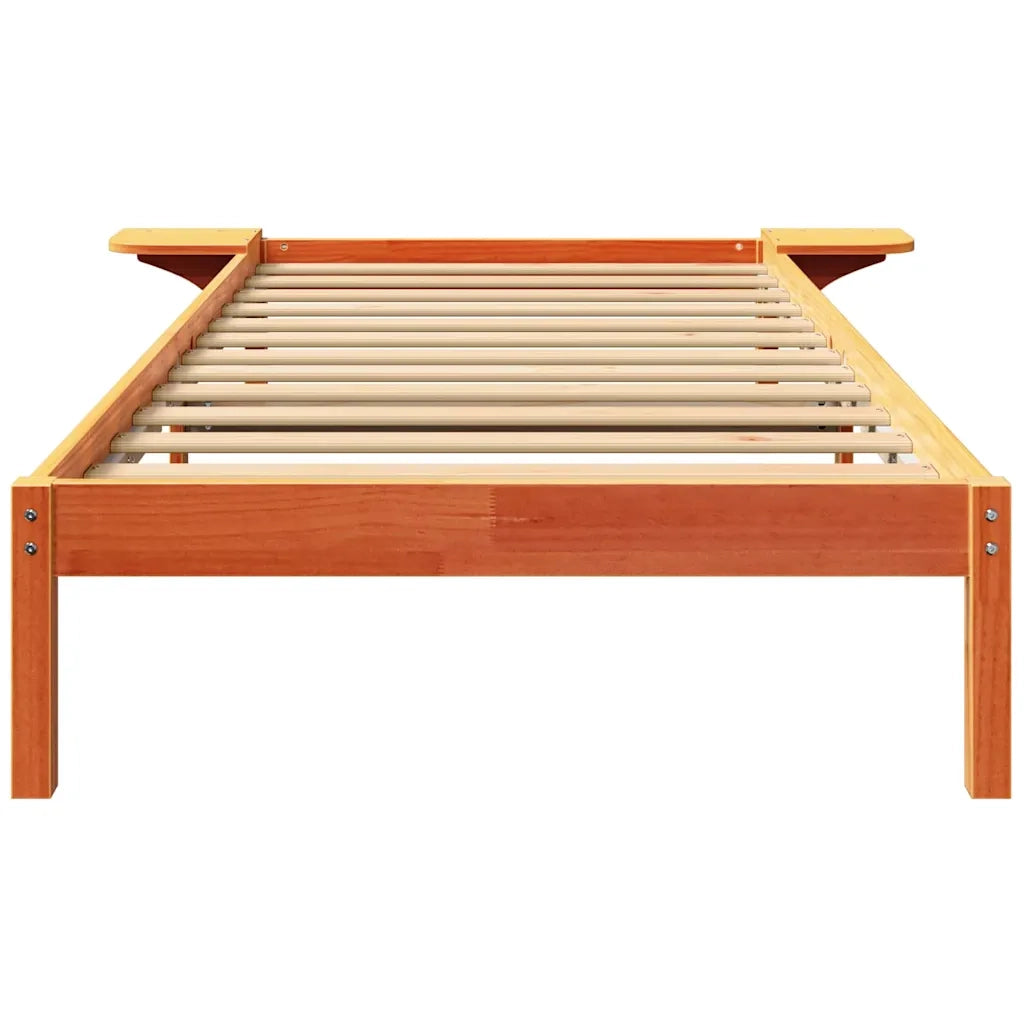 Struttura del letto Marrone cerato 80 x 200 cm Pino massello 873210