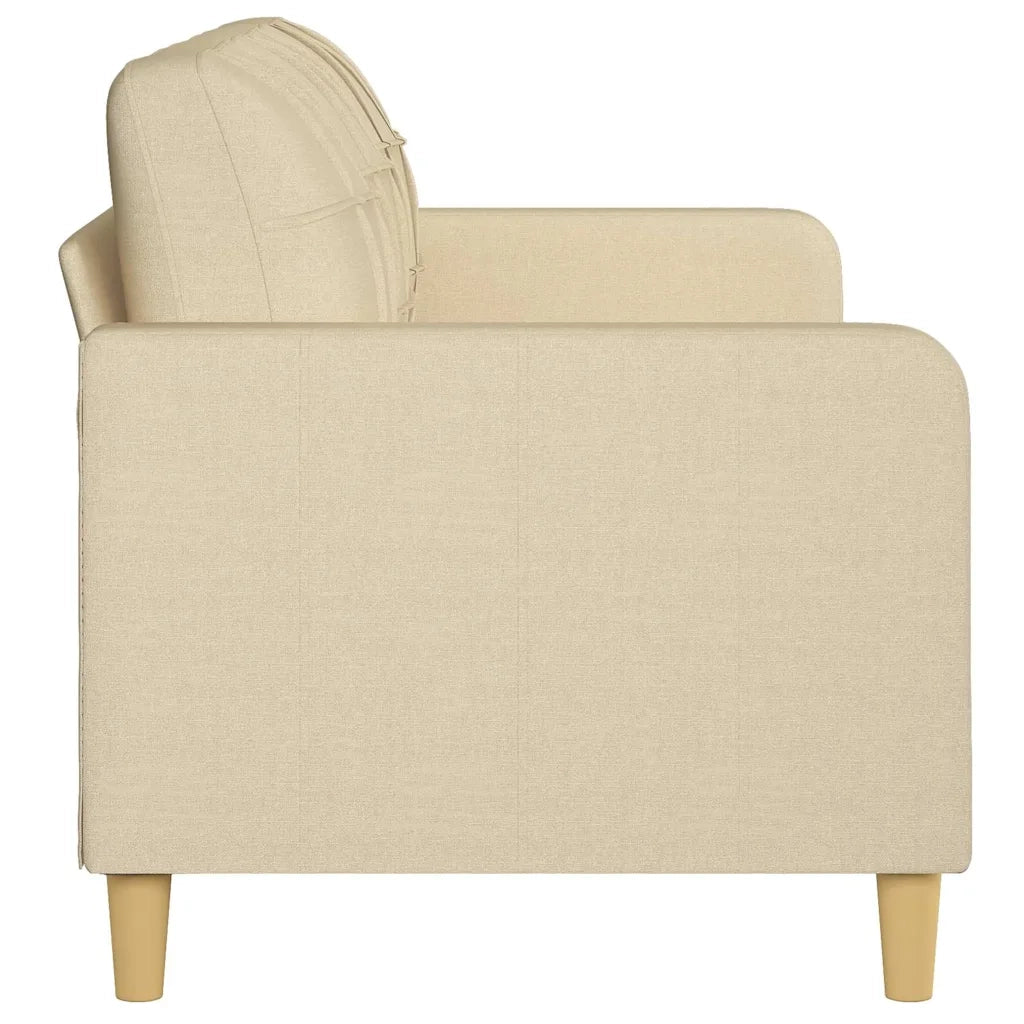 Divano a 3 Posti Crema 180 cm in Tessuto 359101