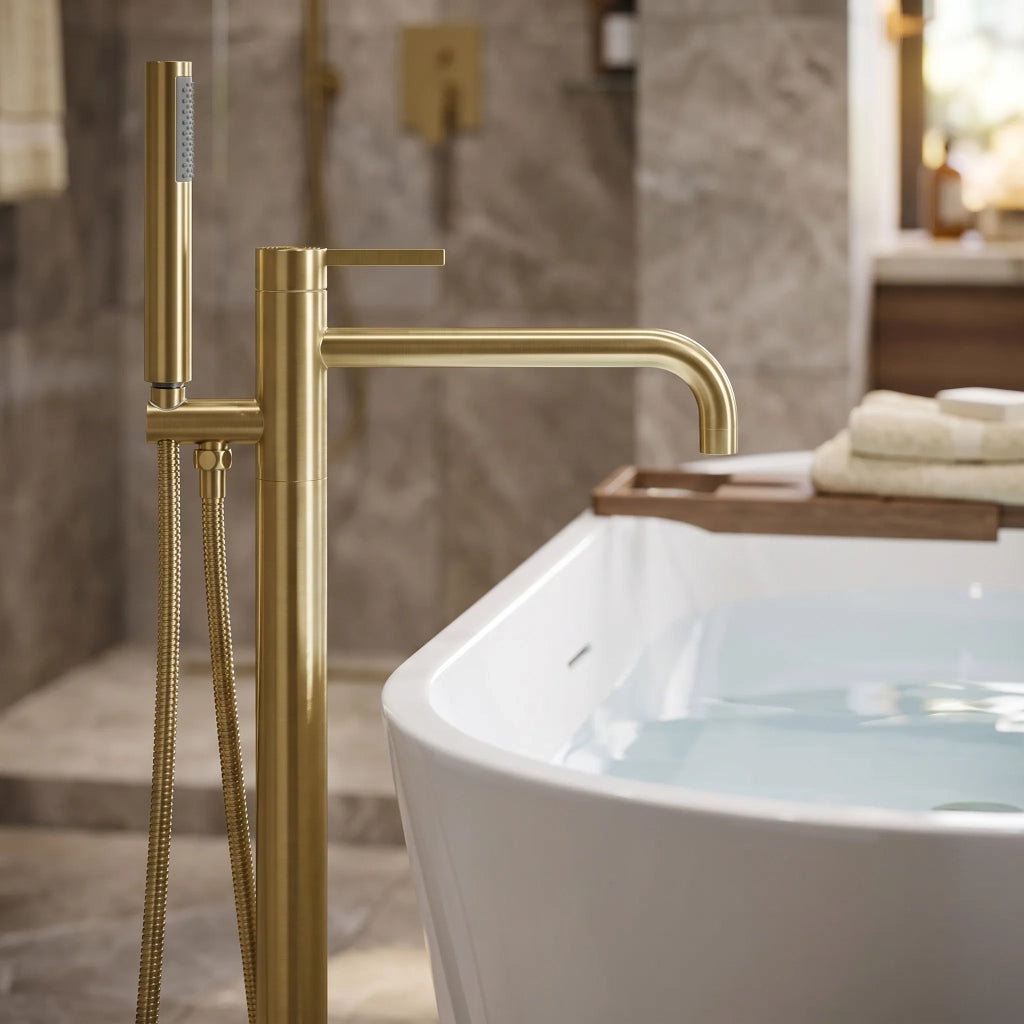 Rubinetto Indipendente Rea Foster Brush Gold