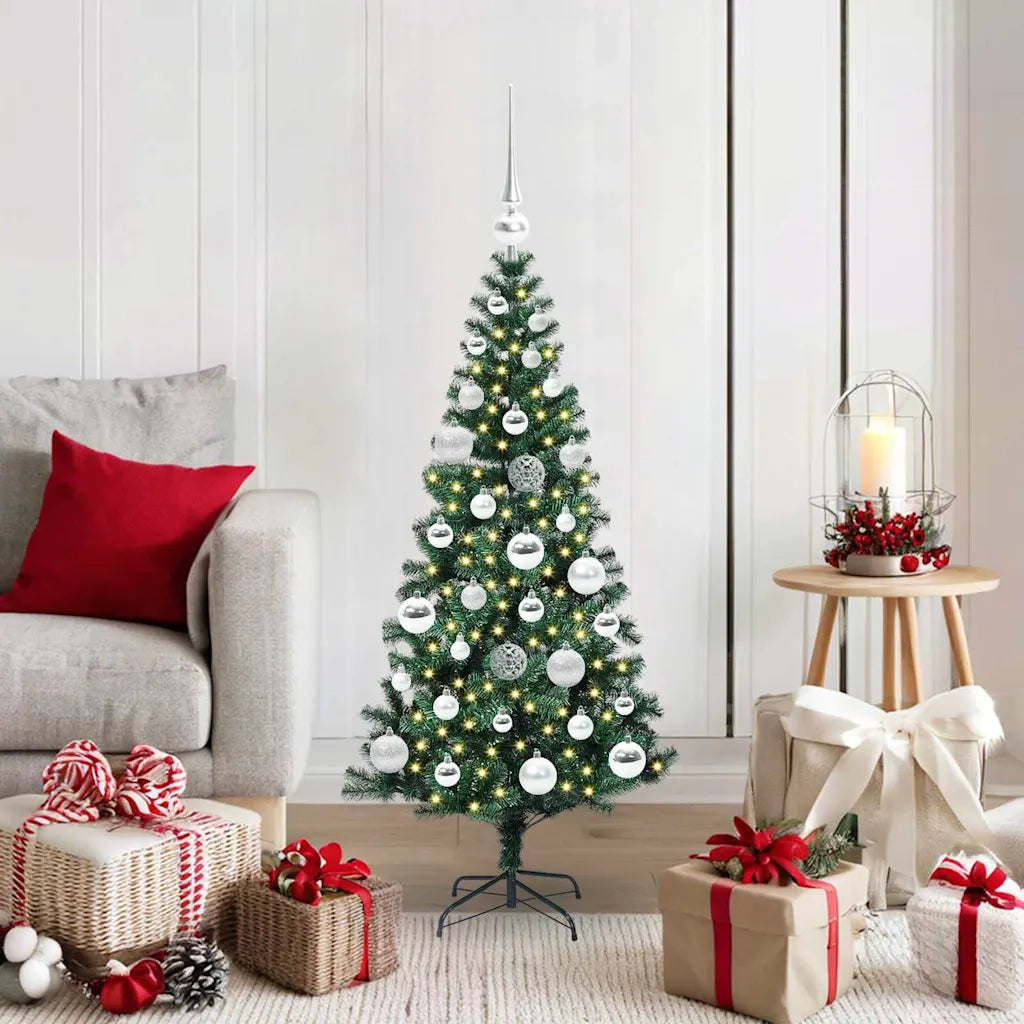 Albero di Natale artificiale con luci integrate Verde 120 cm 3396741