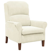 Poltrona | Sedia Relax Crema Velluto