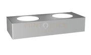 AREA APPLIQUE 2 LUCI MONOEMISSIONE GRIGIO 1127-A2-GR