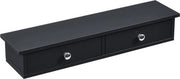 Pannello da parete - 2 Porte - MDF - 60x15x10 cm - Nero