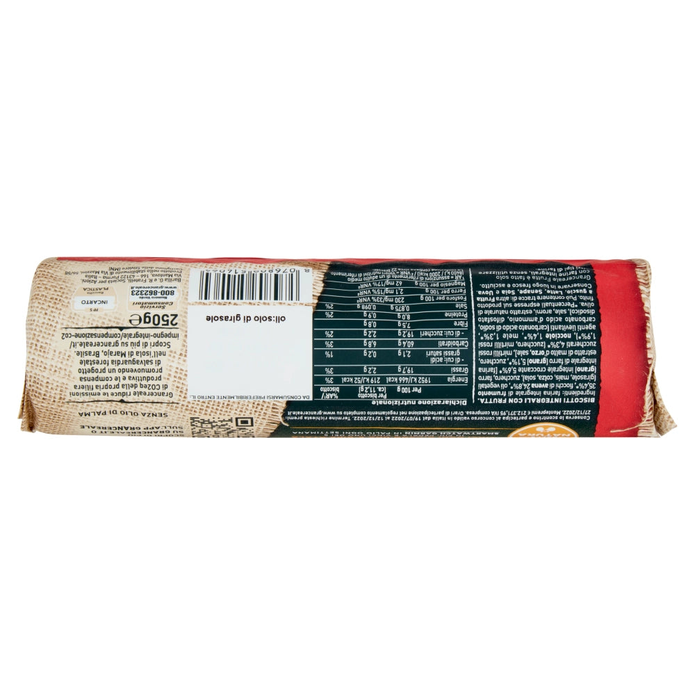Barilla gran cereale biscotto croccante alla frutta 250 grammi