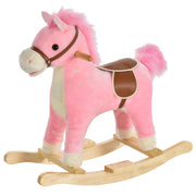 Cavallo a Dondolo per Bambini con Suoni ¨C Minimal ¨C Rosa