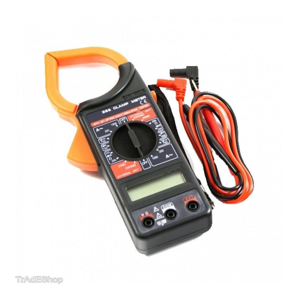 Trade Shop - Multimetro Pinza Amperometrica Tester Digitale Puntali Digital Clamp Meter -