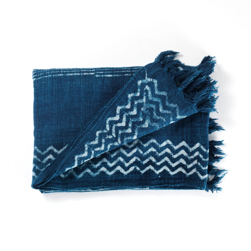 Coperta in cotone 100% blu cm. 180 x 125