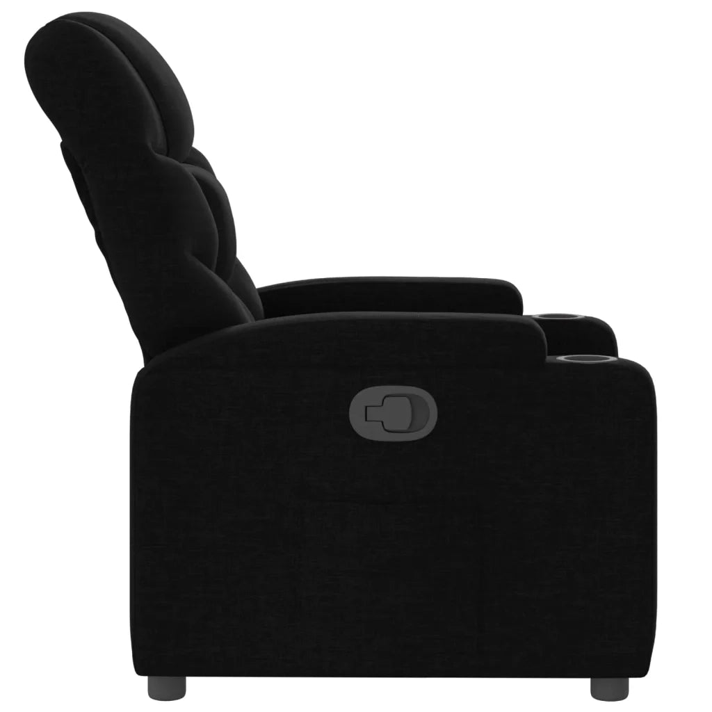 Poltrona reclinabile in tessuto nero 3205610