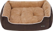 Cuscino per Cani - Sovrappensiero e Comodo - 1 pezzo - Marrone e Beige - 90 x 25 x 75 cm