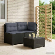 Divano da esterno-Divano da Giardino a 2 Posti con Cuscini Aspetto Rattan PP 643779