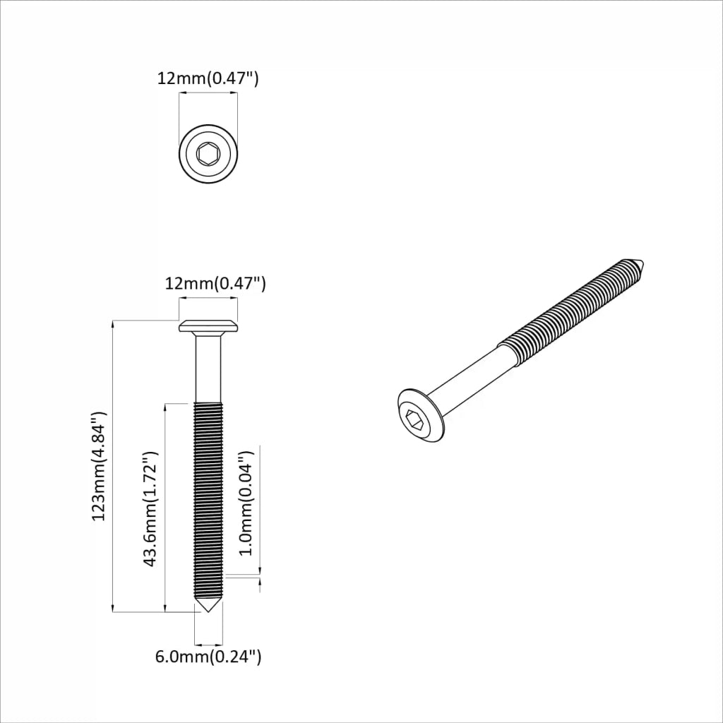 Viti per mobili 800 pcs Argento Acciaio