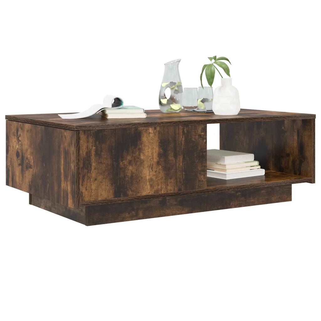 Tavolino da salotto con cassetto Rovere fumé 95 x 55 x 31 cm 8000184