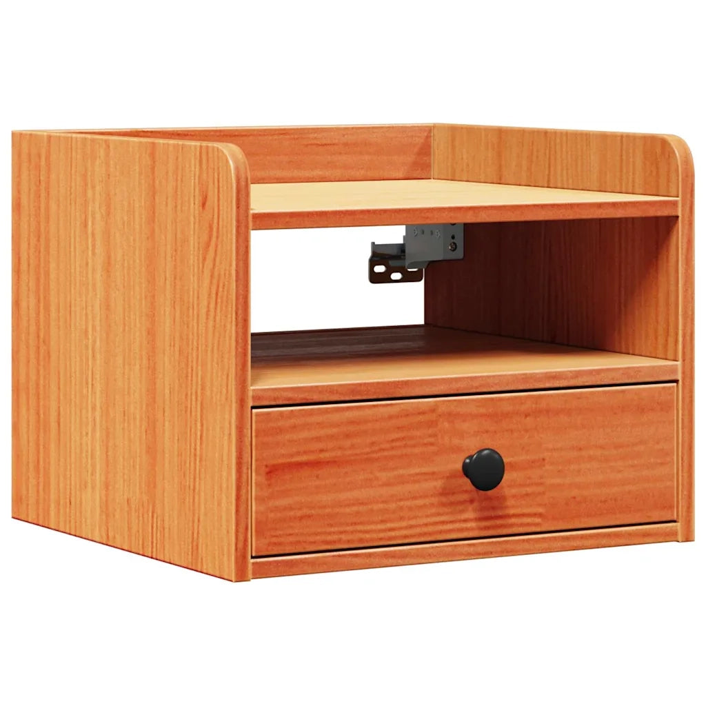 Comodino con cassetto 2 pcs Marrone cerato 38 x 36 x 29,5 cm 873516