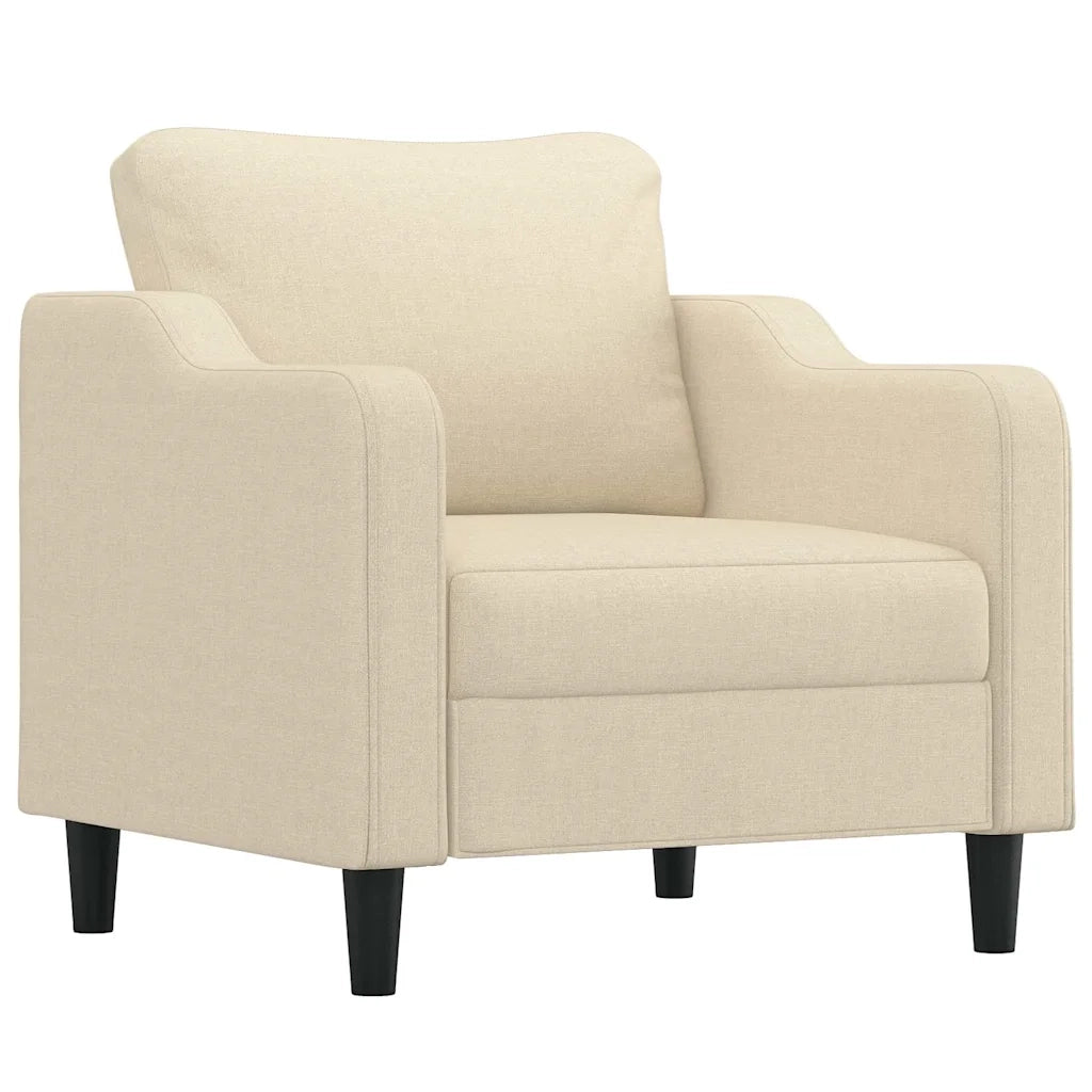 Poltrona | Sedia Relax Crema 60 cm in Tessuto