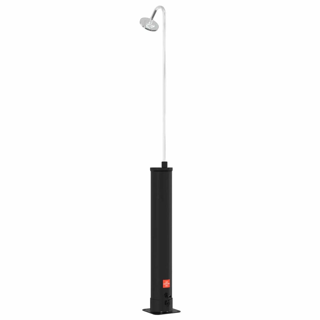 Doccia Solare con Testa Doccia PVC, ABS, Lega di zinco Nero 42039808