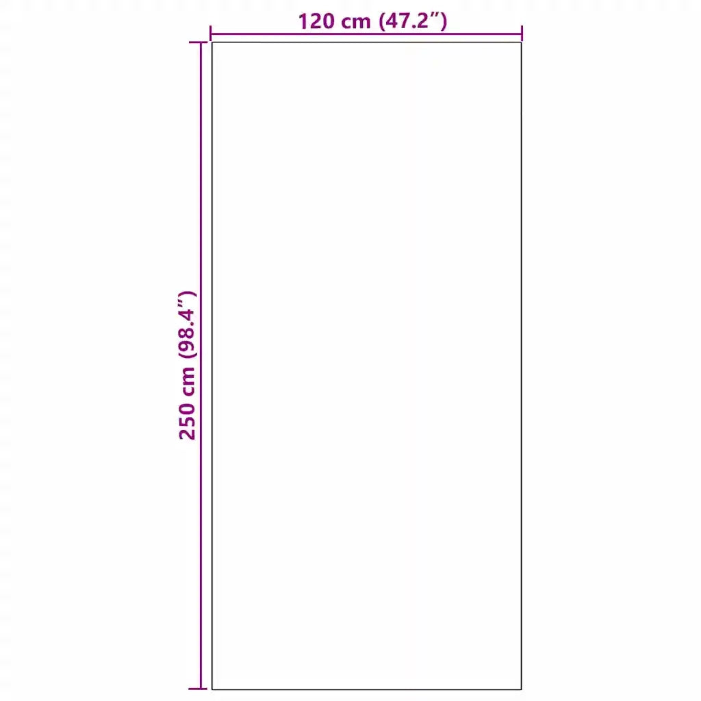 Tappetino Altro Antracite e Nero 120 x 250 cm Poliammide e PVC 4100721