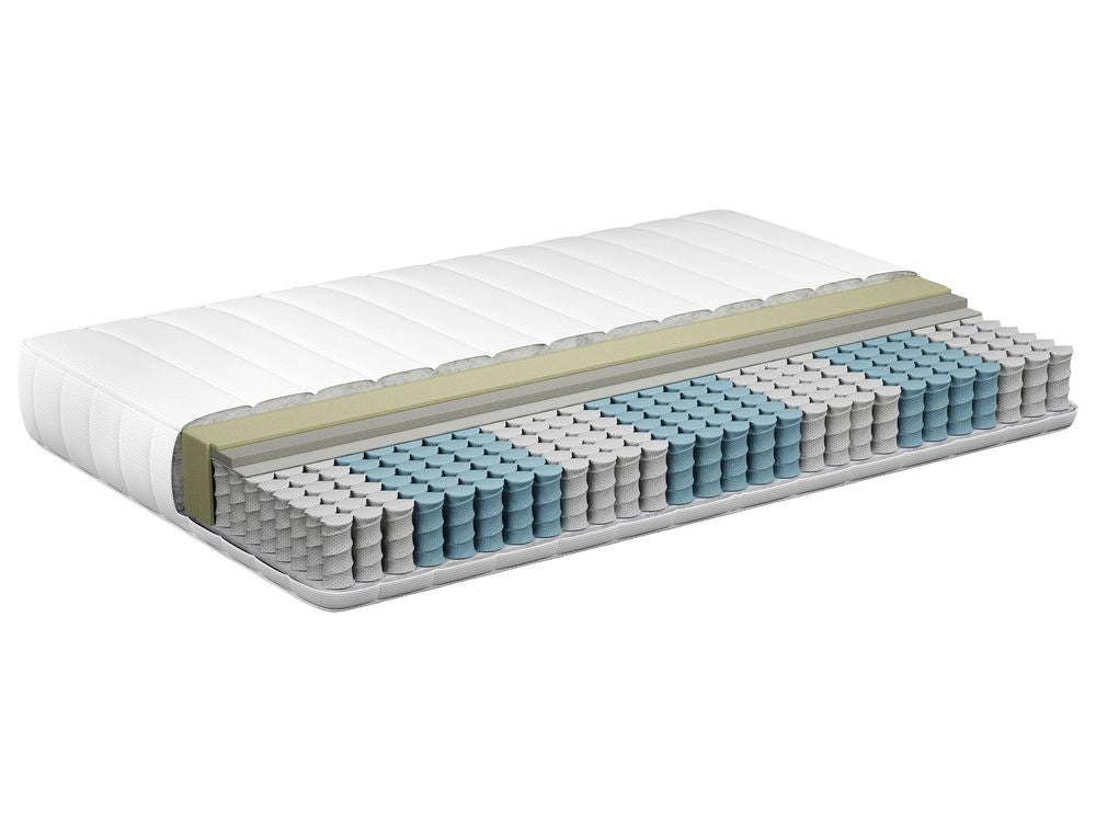 Materasso rigido a molle insacchettate con schiuma viscoelastica a 7 zone 80 x 200 design moderno
