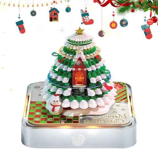 Calendario 3D per ufficio con illuminazione - base argentata