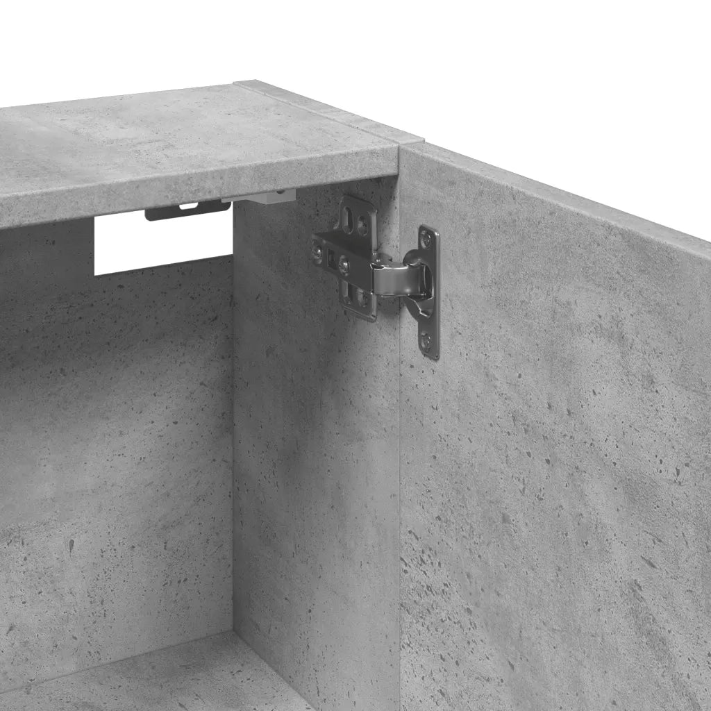 Mobile da Bagno | Armadio da bagno a Parete Grigio Cemento 32x20x67 cm