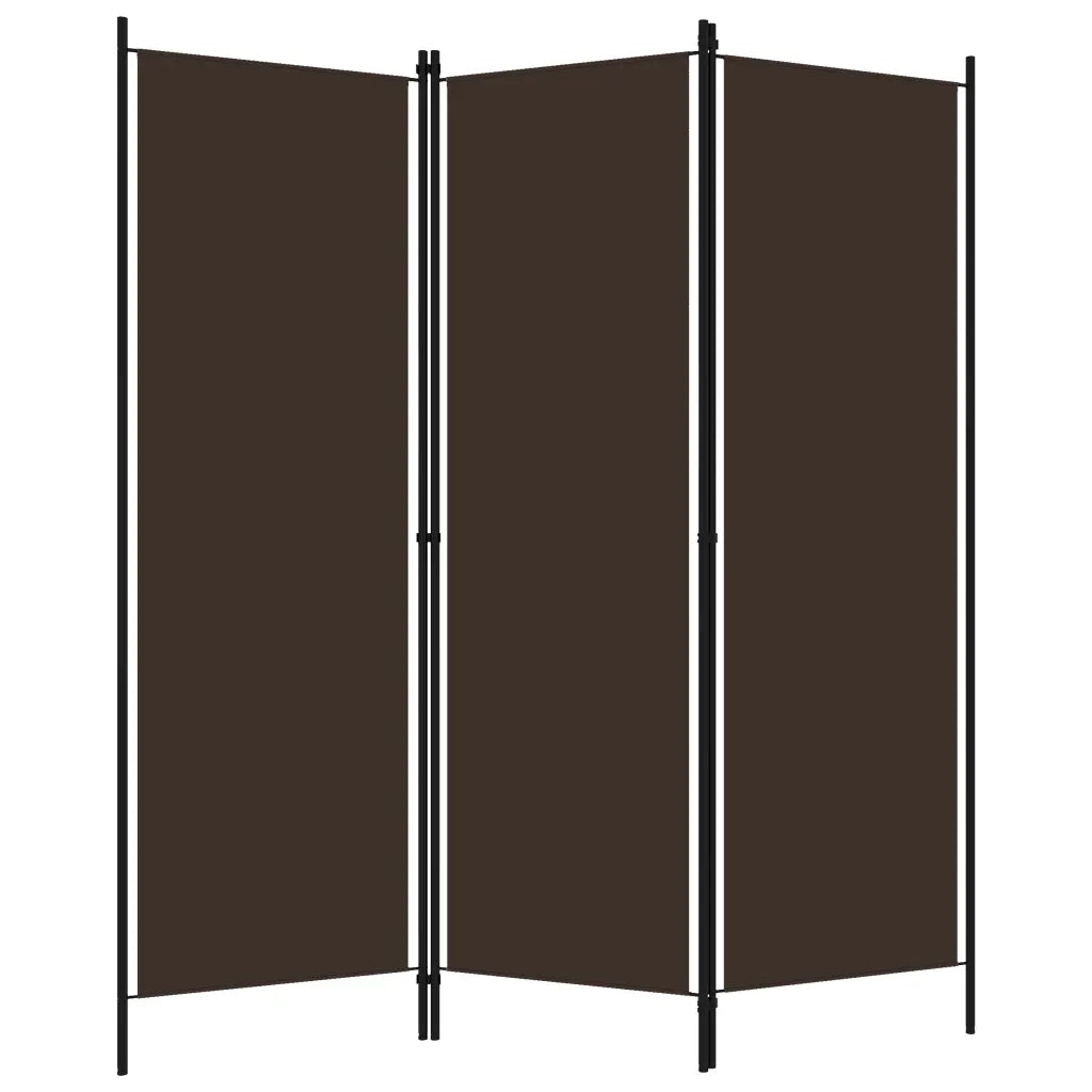 Divisorio Ambienti | Divider per stanze | Paravento 3 Pannelli Marrone 150x180 cm
