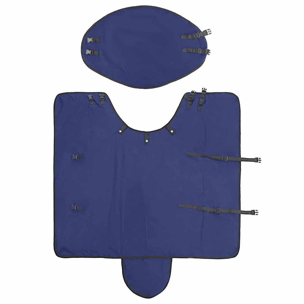 Coperta per Cavalli Verde Scuro e Nero 95 cm Poliestere 42013119