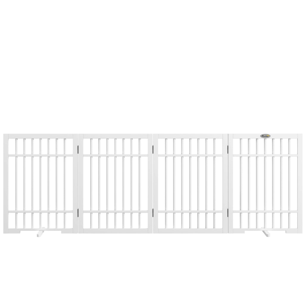 Cancello per cani pieghevole ¨C Minimal ¨C bianco 183x24,5x61 cm