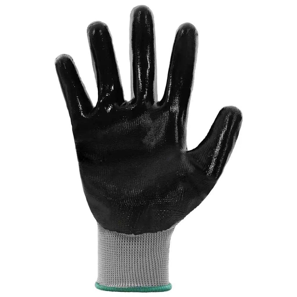Guanti da Lavoro 24 pz Grigio e Nero 11 / XXL Poliestere CFW8847724