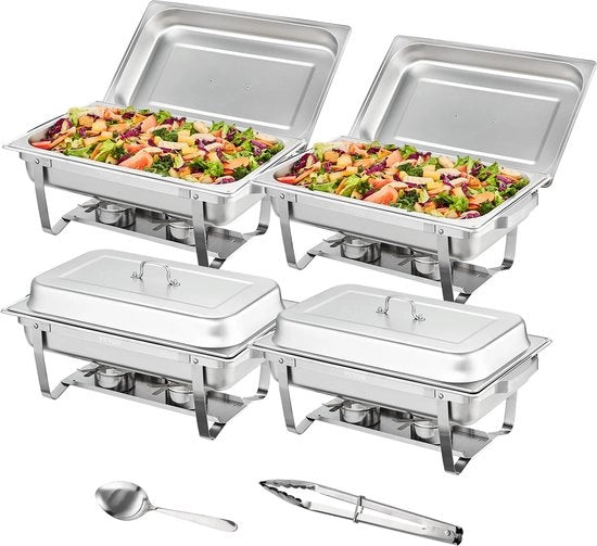 Buffet warmer con coperchio - 2 pezzi