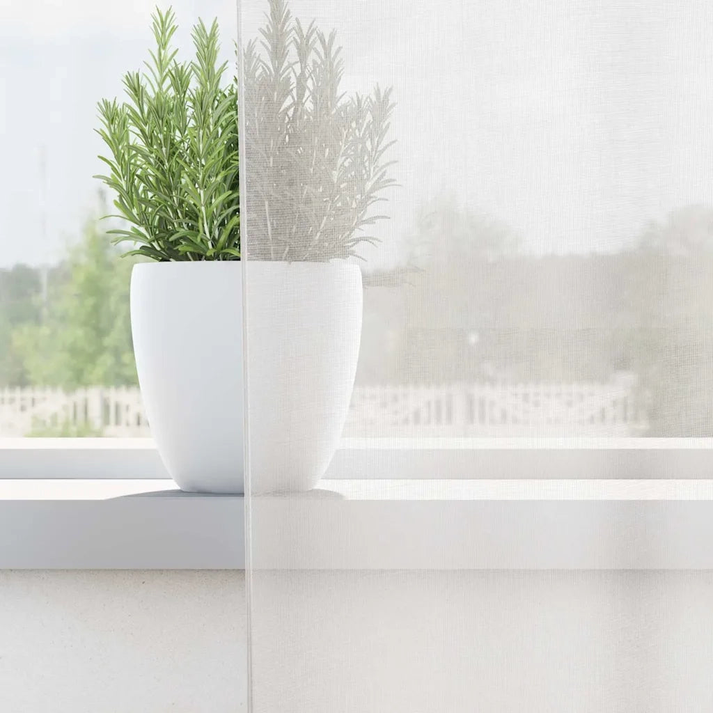Tende in Voile con Tasche per Aste 2 pz Bianco 4102245
