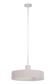 Lampada a sospensione industriale grigio-beige Ø35 E27 RIF