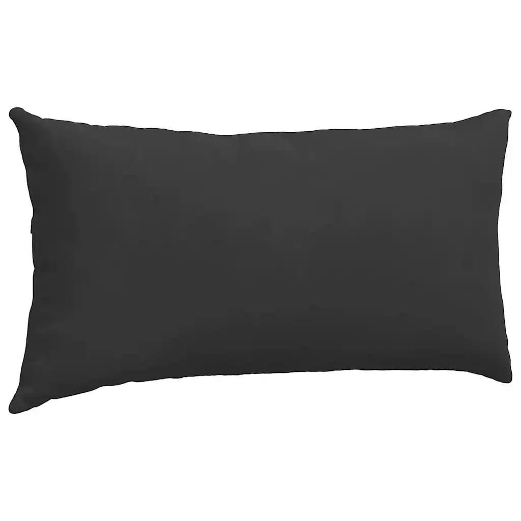 Cuscini da Divano 2 pcs Nero 80 x 40 cm Tessuto 42013728