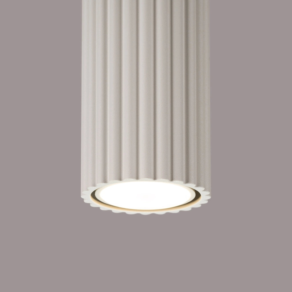 Faretto soffitto tubo beige rigato 60cm GU10 GRAVIO