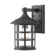 Applique esterna nera testurizzata E27 40W Freeport Hinkley