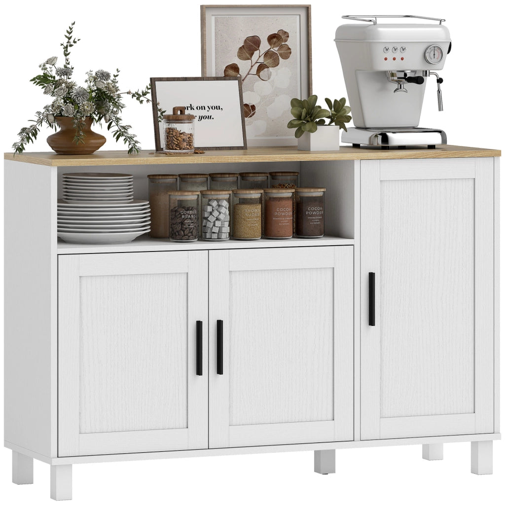 Armadio a 3 Ante con Ripiani Regolabili ¨C Minimal ¨C Bianco
