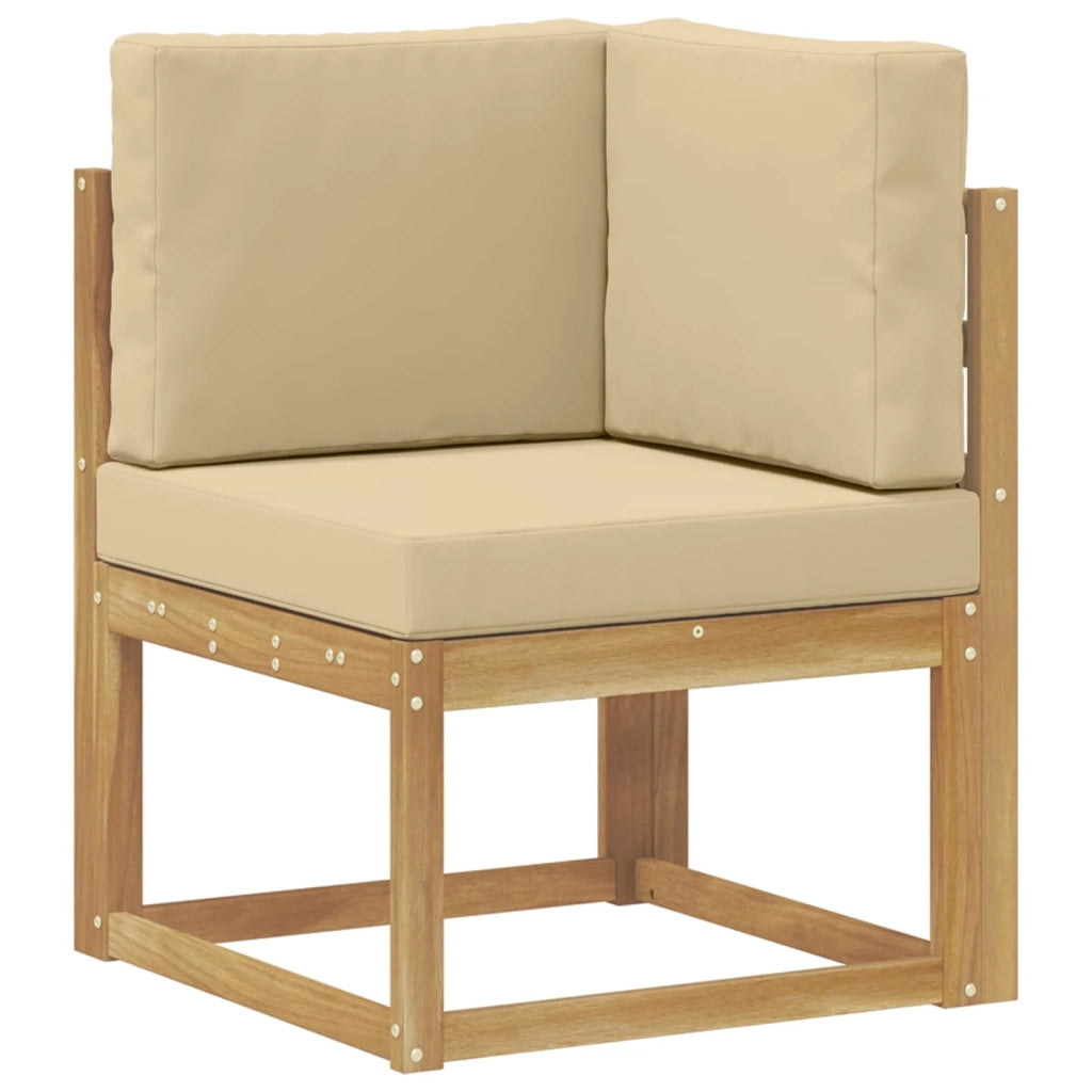 Set di divani da esterno con cuscino 6 pcs Bianco e Beige 3387682