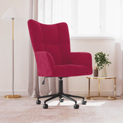 Sedia Relax Rosso Vino in Velluto 328177