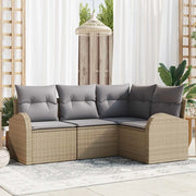 Set Divano da Giardino Beige polyrattan 3346020