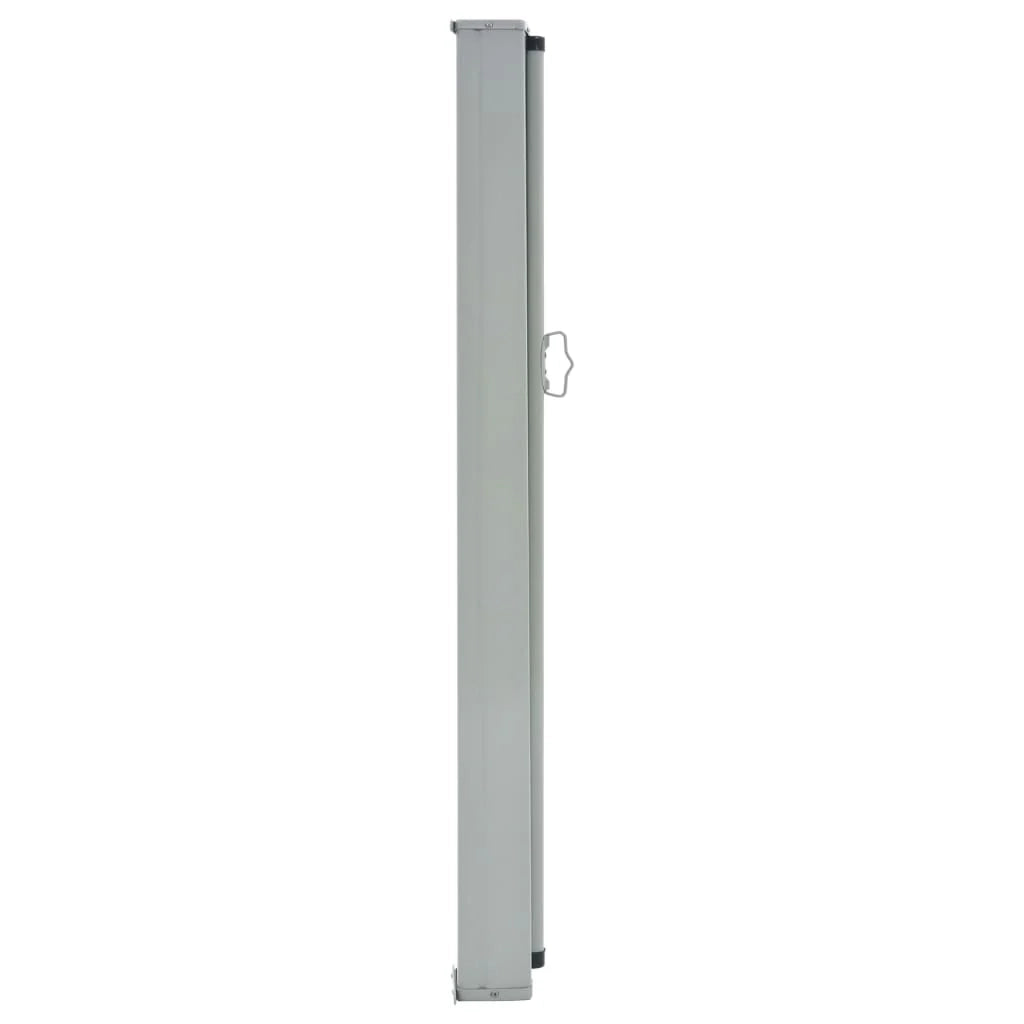 Tenda da sole laterale retrattile/schermo privacy per patio giardino terrazza balcone 100 x 300 cm grigio 02_0007178