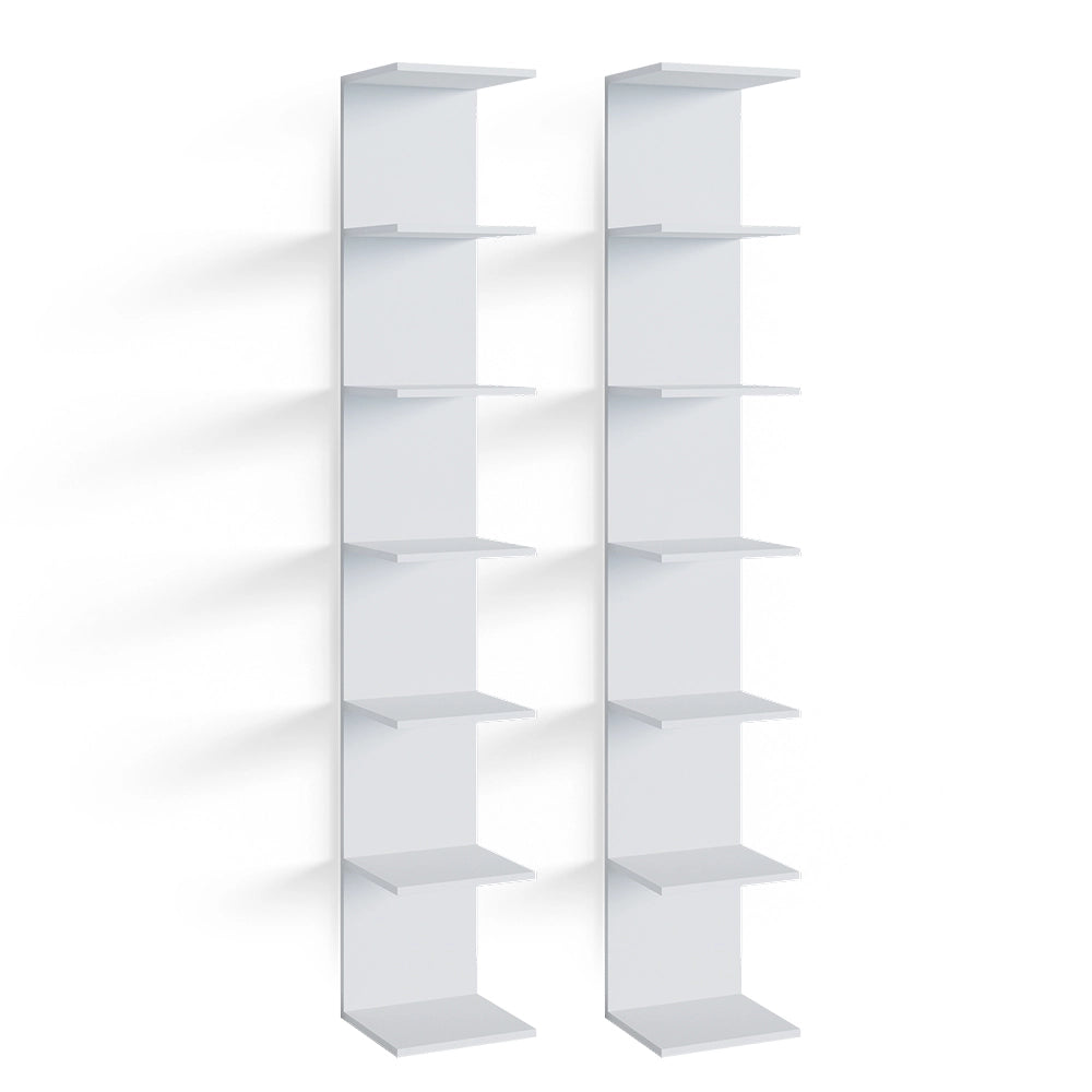 Scaffale a muro per bambini Paolo Bianco 30 x 190 cm Set di 2 Vicco