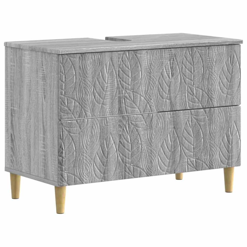 Set di Armadi da Bagno da 2 Pezzi DELFT Sonoma grigio 3417708