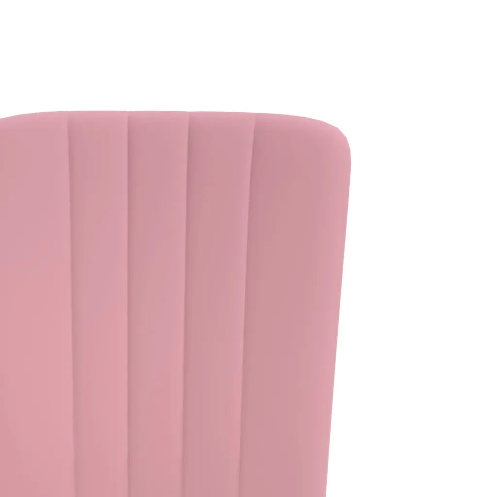 Sedie da Pranzo 2 pz Rosa in Velluto 326097