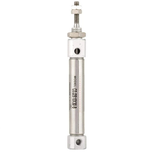 Cilindro Pneumatico in Acciaio Inossidabile - Doppia Azione - Minicilindro - 10 mm di Diametro - 30 mm di Corsa