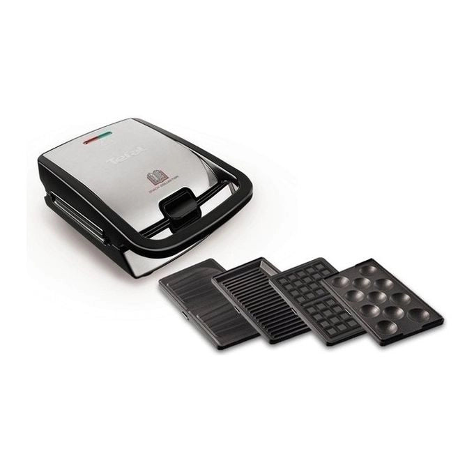 Tefal SW854D tostiera 700 W Nero, Acciaio inox