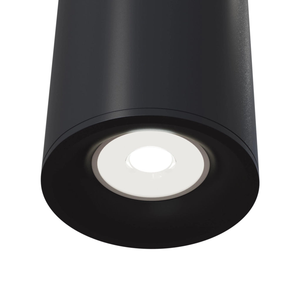 Plafoniera da soffitto Maytoni Slim C012CL-01B nera GU10