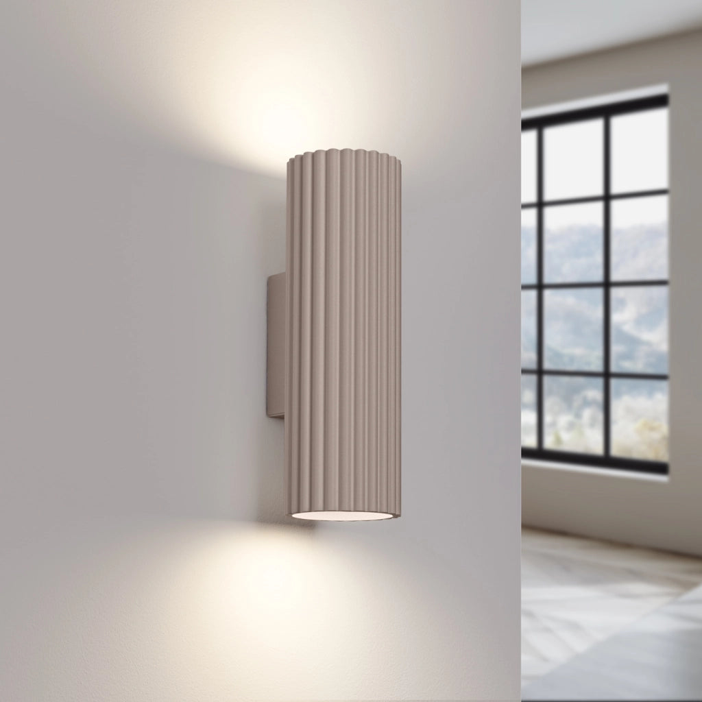 Lampada da parete KARBON 20 taupe