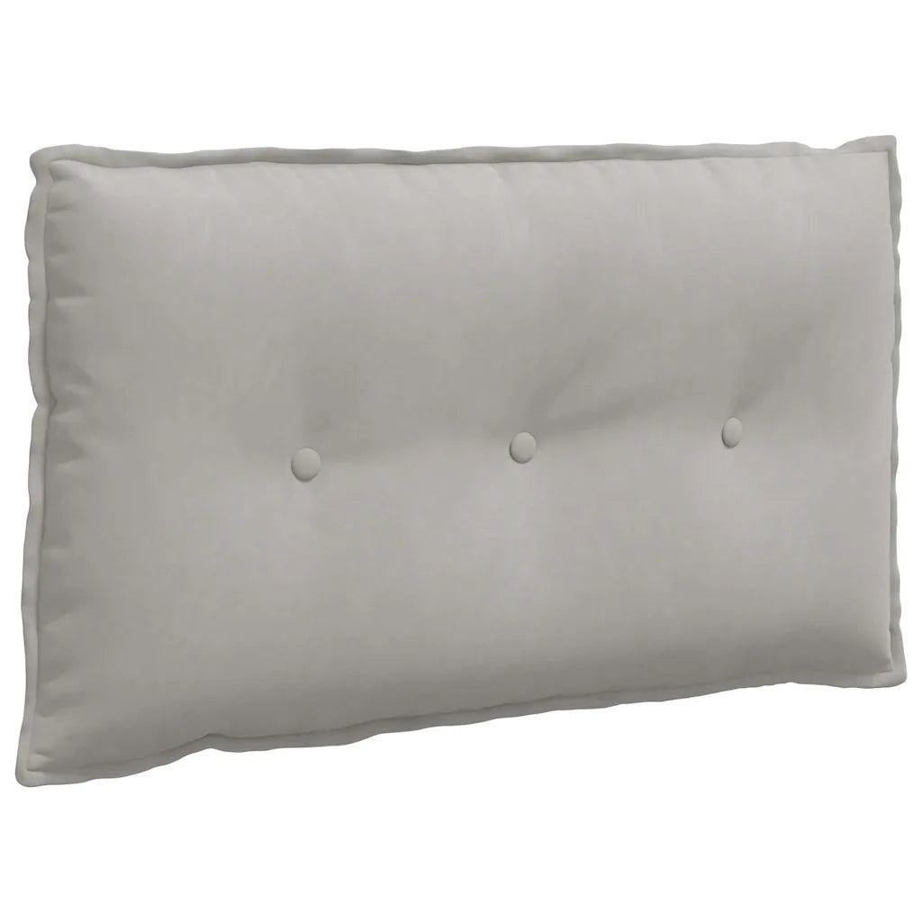 Cuscino per Schiena Grigio chiaro 80 x 50 cm 42014731