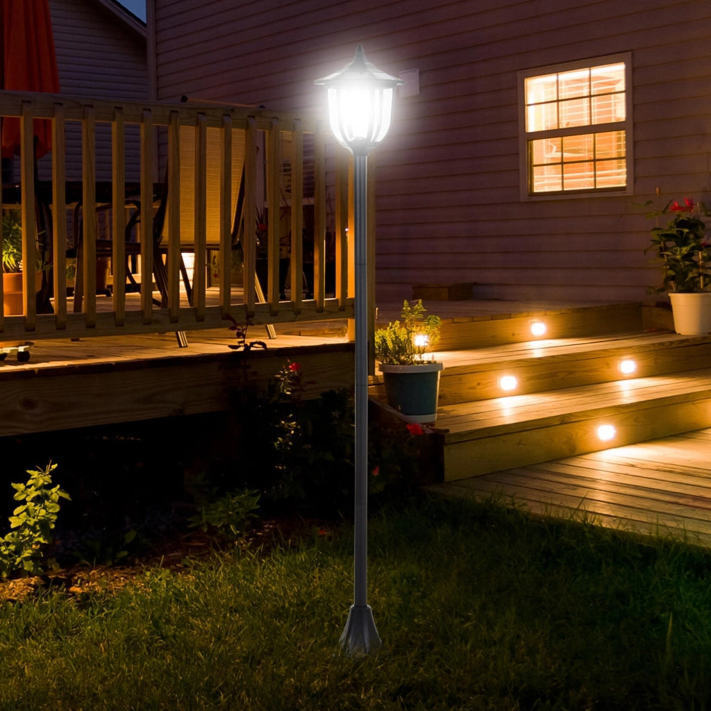 Lampione da Esterni con 6 Luci LED Accensione Automatica Impermeabile